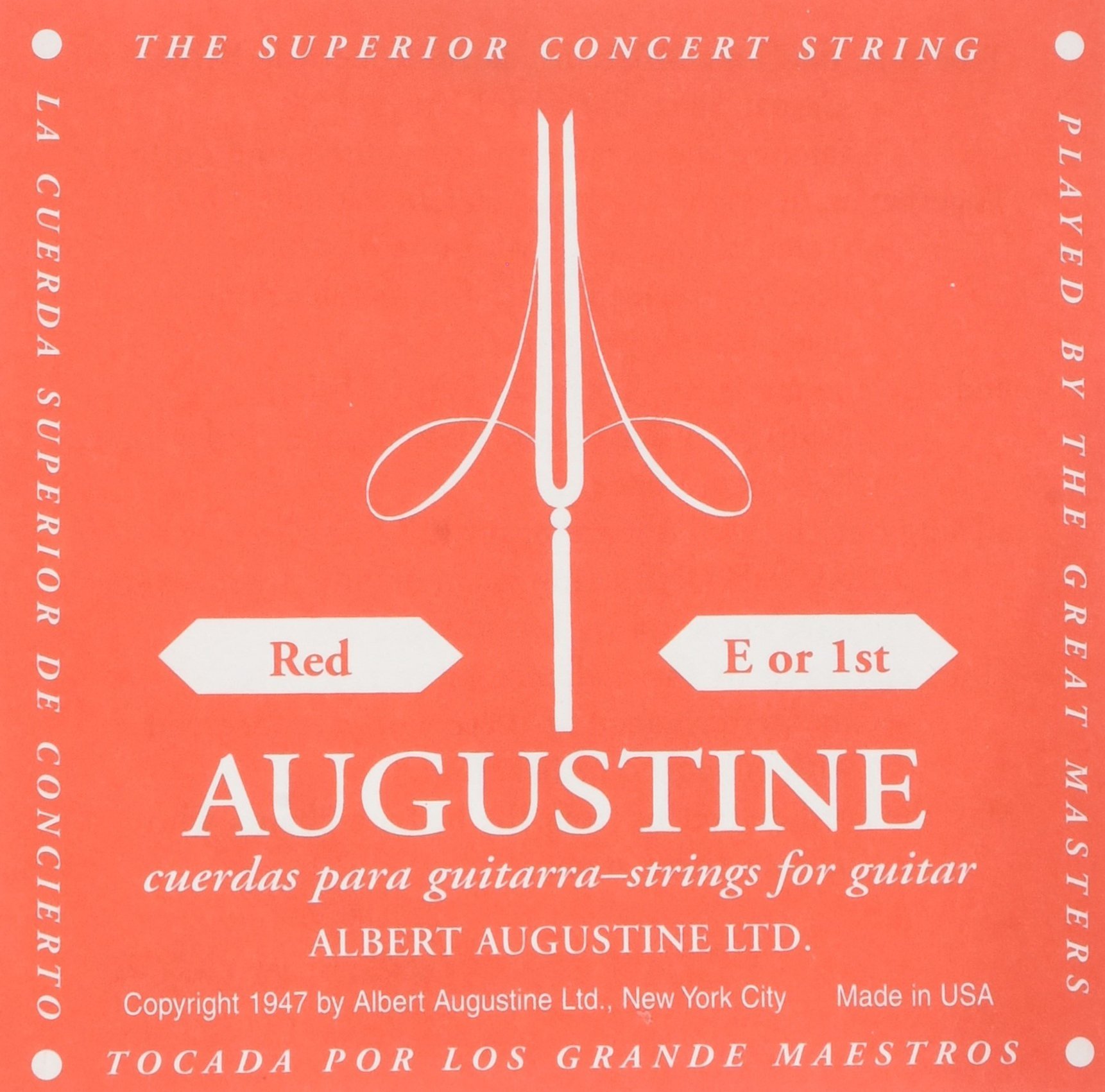 Augustine 650421 "Red Label Single E1" String for Classic Guitar