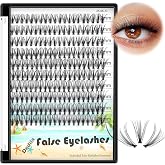 Dedila 200Pcs Handmade Individual False Eyelashes Thickness 0.07mm D Curl Mixed 10-12-14mm /11-13-15mm/12-14-16mm/16-18-20mm 3D Volume Cluster Eye Lashes Etensions (12-14-16mm)