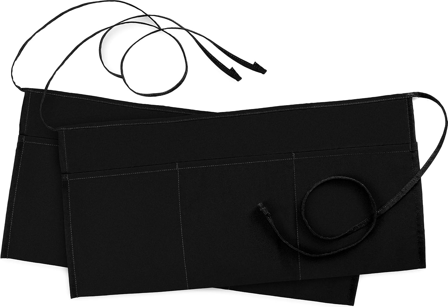 Utopia Wear 2 Pack 3 Pockets Waitress Apron, Waist Aprons for Home and Kitchen, 24 x 12 Inches, Black: Home & Kitchen