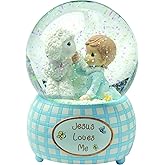 Precious Moments, Jesus Loves Me, Boy, Resin Snow Globe, 102404