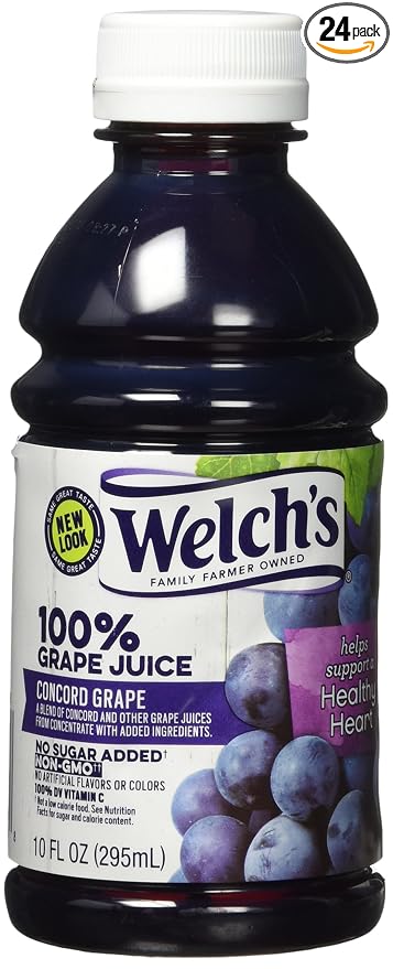 Welch's 100% Juice grape plastic 10oz #2 (041800354009)