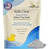 Kids Clear Detox Clay Bath, 100% Pure Sodium Bentonite - Cleansing and Purifying, by -Evenbetternow LLC – 2.5 lb (40 oz) Standard Size