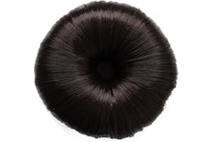 CAISHA Hair Donut Up Do Hair Ring Hairstyler Bun Maker Bridal Hairpiece Hair Styling Tool Brown DK2