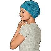 SAKUCHI Chemo Silky Soft Slouchy Snood Bamboo Cap Beanie for Women Cancer Hair Loss Turban Hat Chemo Headwear Women