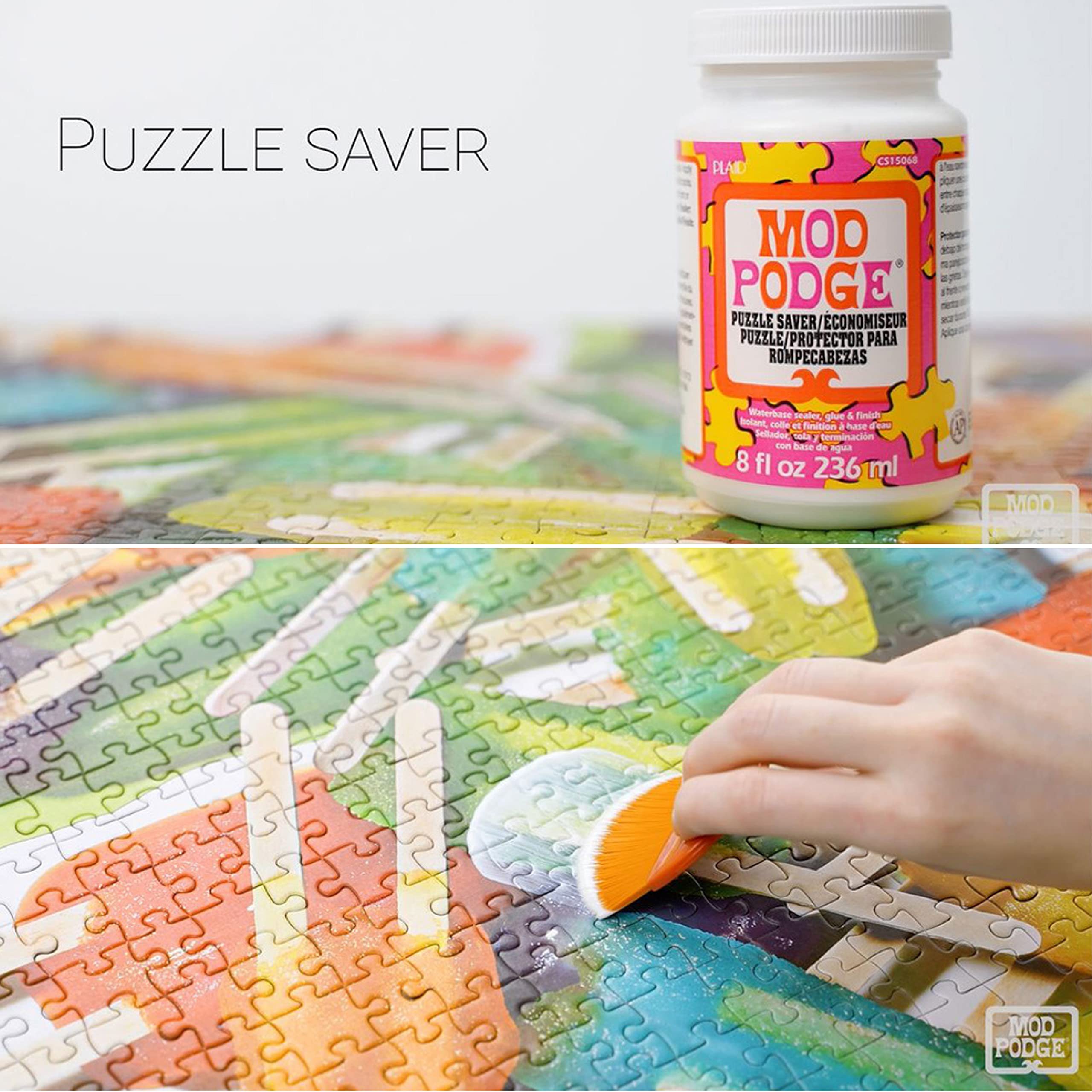 Mod Podge Puzzle Saver (8-Ounce), CS15068, White