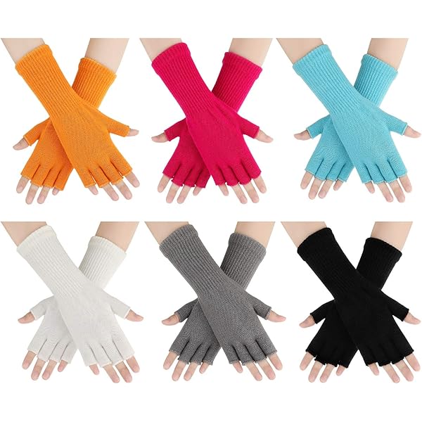 Fingerless Gloves Knitting Pattern Pdf Free 4-Pair Kids