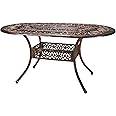 Christopher Knight Home Tucson Cast Aluminum Dining Table, Shiny Copper