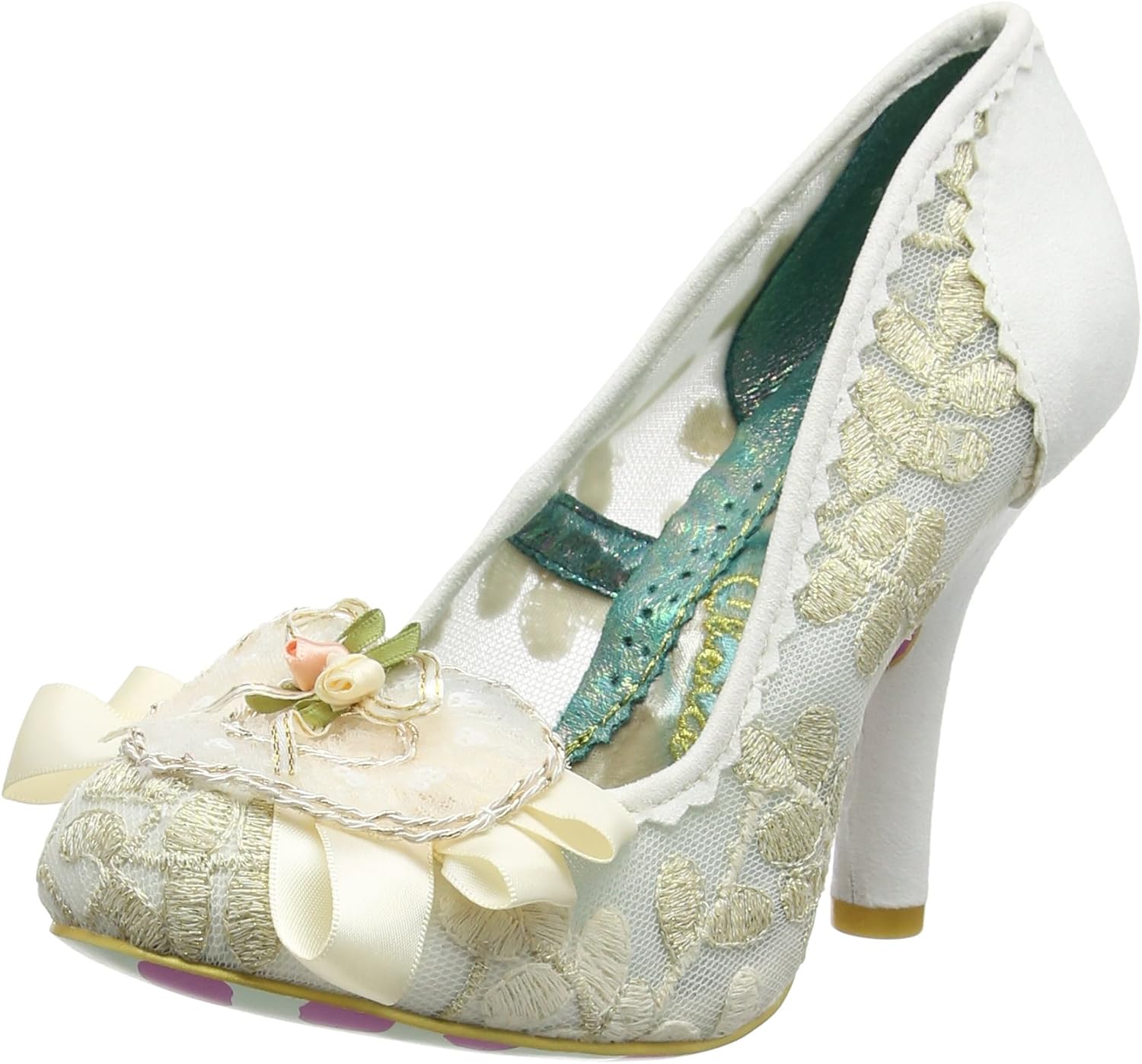 irregular choice cream shoes