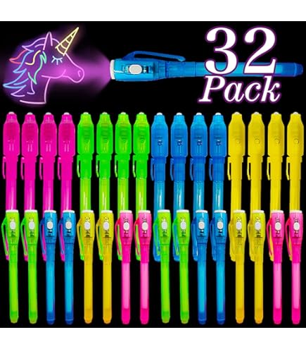 Amazon.com: Invisible Ink Pen with UV Light, 36 Pcs Spy Pens