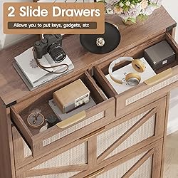 Halitaa Shoe Cabinet with 3 Flip Drawers & 2