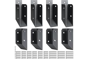 AECXM 201 Stainless Steel 2" x 4" (1 ½" x 3 ½" Actual) Deck Railing 40° Stair Connectors, for Deck Railing Stair Handrail Con