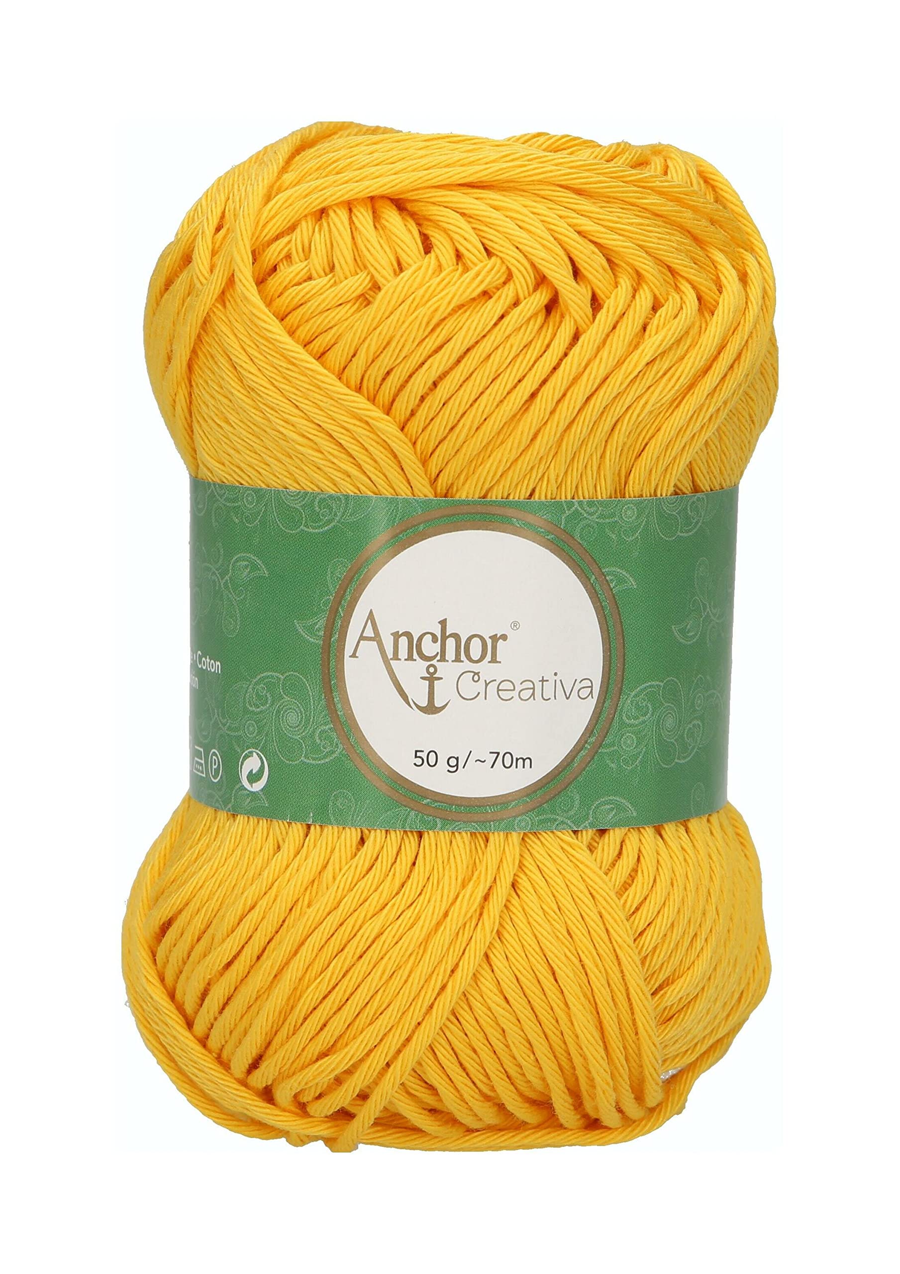 Anchor Crochet Yarn, 100% Cotton, 208, Stärke 8, 70m
