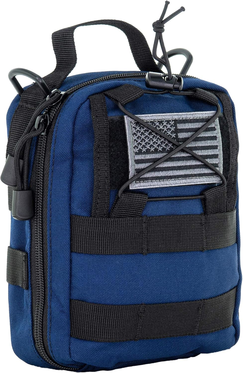 LINE2design First Aid (Ifak) Molle Pouch - EMT Emergency Medical Trauma Bag Outdoor Tactical EDC Rescue Utility Gear Pouch for Hiking Gunshot Stop Bleeding Includes USA Patch - Navy : Sports & Outdoors