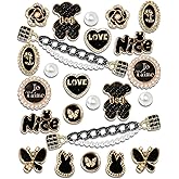 COYWX Cute Shoe Charms for Women Lovely Fish Cat Charms for Girls Pearl Shoe Chain