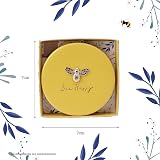 CGB Giftware Bee Happy Compact Mirror Yellow Gift Boxed 2 Magnifications GB03892 view 4
