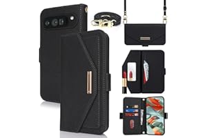 Jaorty Crossbody Wallet for Google Pixel 9 Pro XL Case with Long Shoulder Strap,Credit Card Holder 6.8",PU Leather Handbag Pu