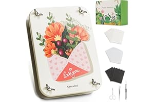 Grenebo Large Flower Press Kit, Exclusive Diatom Mud Board, 6-Layer Capacity for Superior Drying & Odor Absorption, Unleash Creativity with DIY Crafts, Ideal Gift for Gardeners & Craft Enthusiasts
