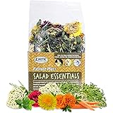 Pasture Plus+ Salad Essentials - Healthy Natural High-Fiber Dried Flower & Herb Treat - Squirrels, Guinea Pigs, Rabbits, Chin