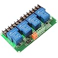 NOYITO 30A 4 Channel Relay Module High Low Level Trigger with Optocoupler Isolation Load DC 30V AC 250V 30A for PLC Automation Equipment Control, Industrial Control (4-Channel 5V)