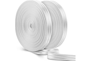 FineCheer 2 Rolls 98 Yards Nylon Webbing Strap 1 Inch Heavy Duty Webbing Roll Flat Climbing Webbing for Indoor Outdoor Gear Crafting DIY Repairing Belt Camping Hiking Sports