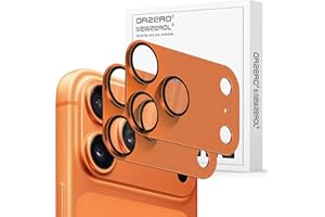 (2 Sets) Orzero Camera Lens Protector Compatible for iPhone 17 Pro Max, Protector de Cámera One-Step Installation Tray Indivi