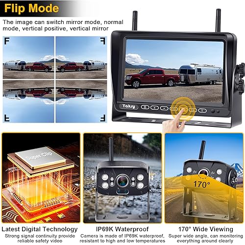 Wireless Backup Camera For Furrion Rv 7 Inch Hd 1080p | INDIA