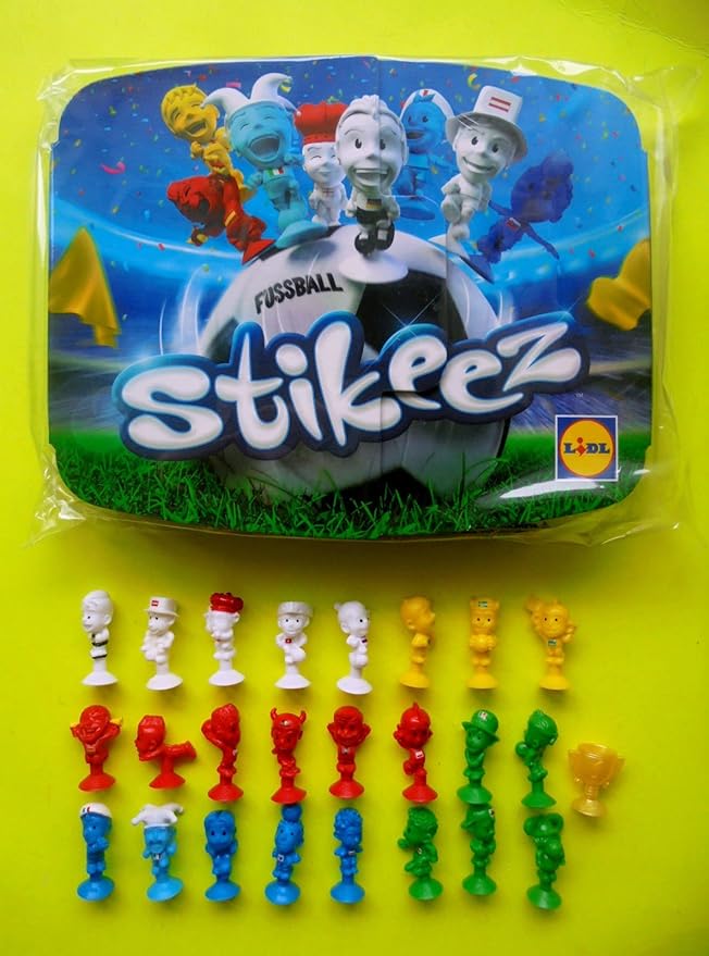 LIDL Stikeez 2016 Fussball EM Komplettsatz mit Sammelalbum Fussballalbum