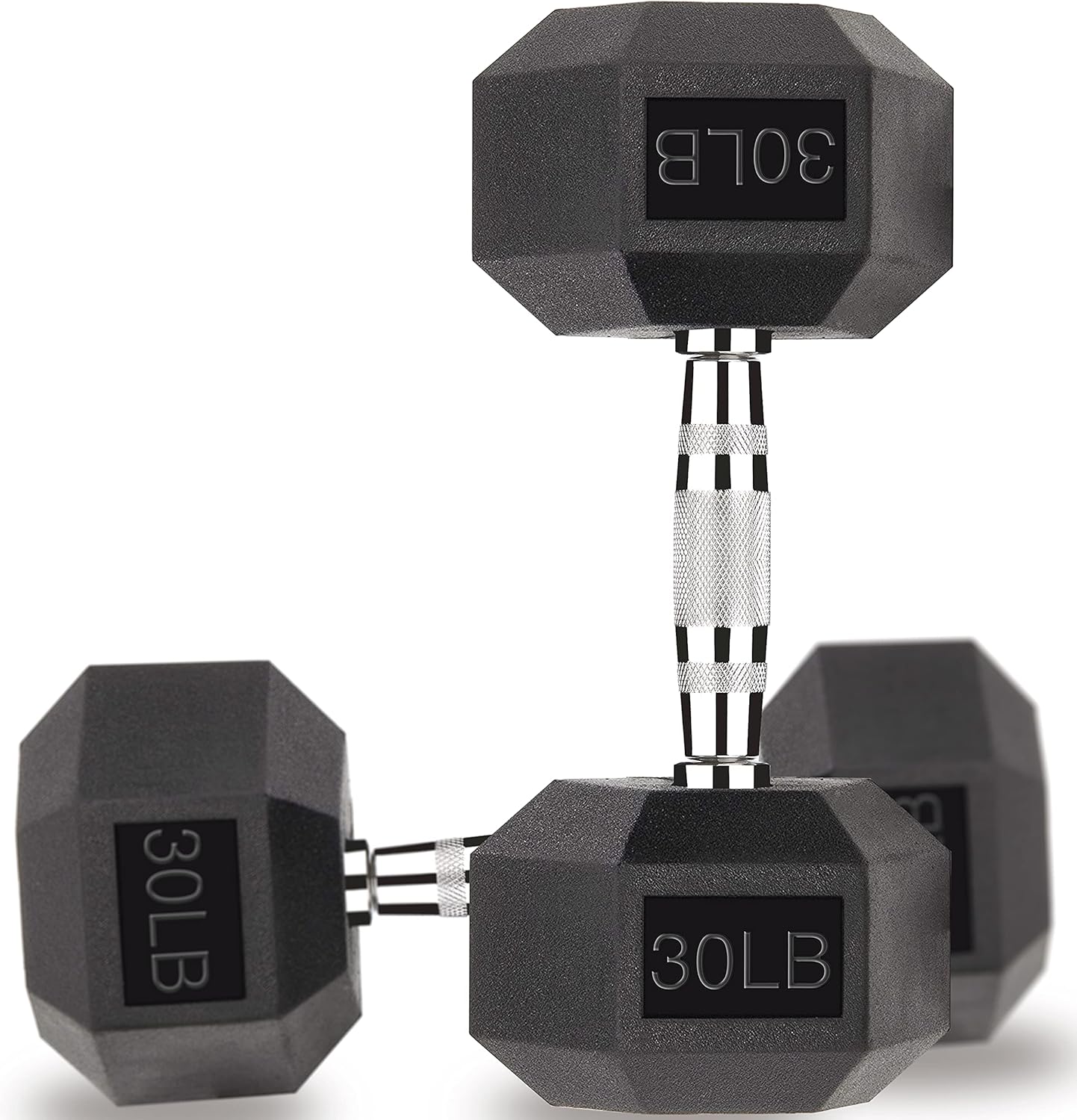 Gymnastics Power Hexagon Dumbbells 30 LB Pair Exercise & Fitness Weights Dumbbell for Men & Women 30 Pound Free Weights Set : Sports & Outdoors