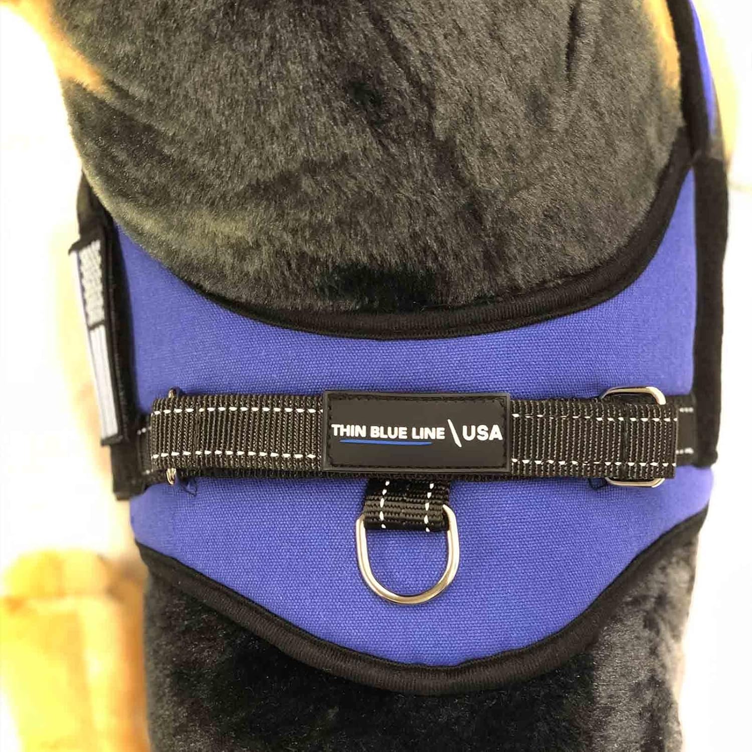 thin blue line dog harness