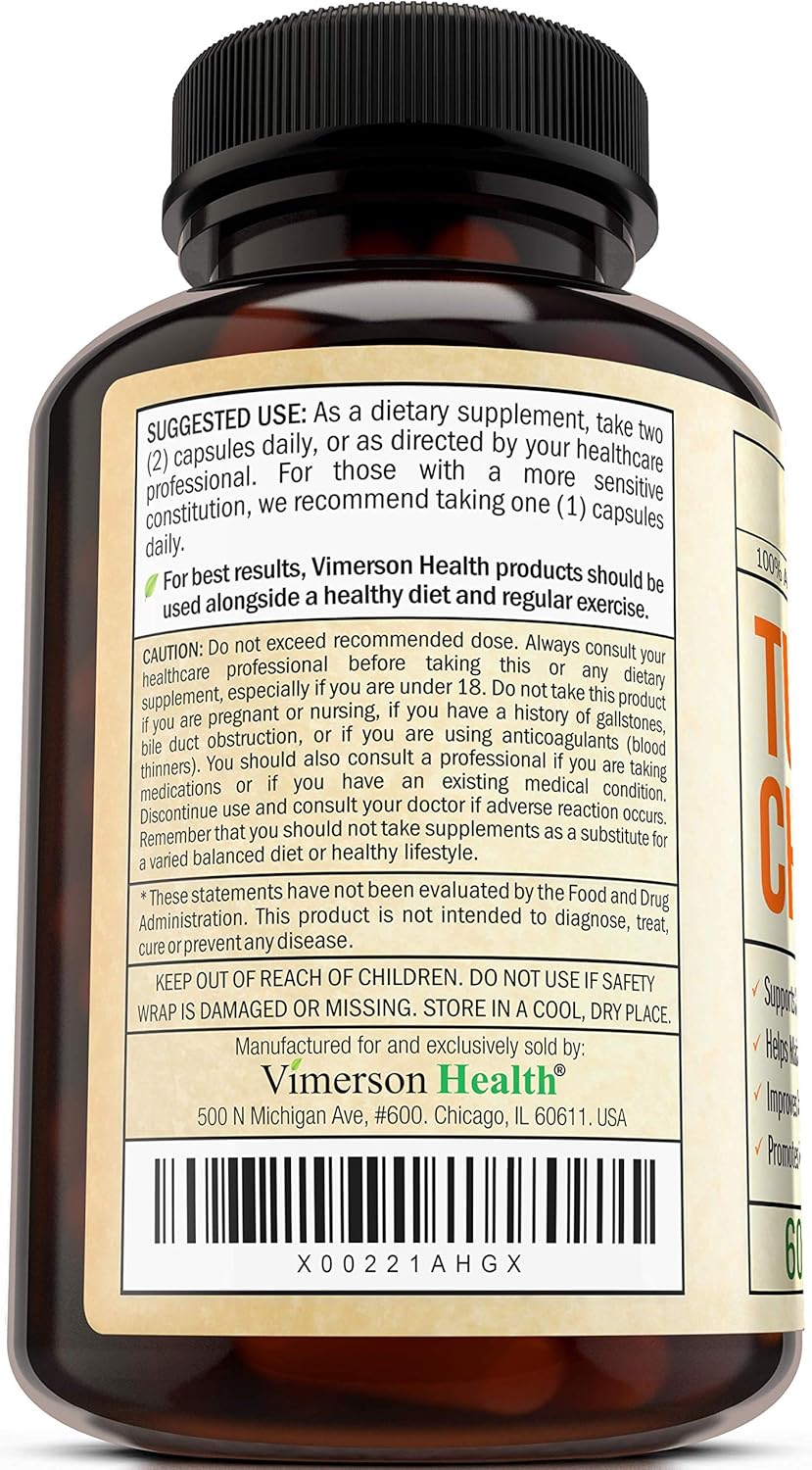 Turmeric Chamomile Sleep Aid Supplement with Ginger, Cinnamon and