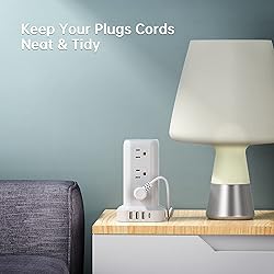 Tower Surge Protector Power Strip with 12 Outlets 4