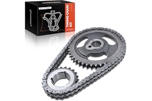 A-Premium Engine Timing Chain Kit W/Sprocket [fits OHV, 8Cyl 5.0L 5.8L] Compatible with Ford E-150 E-250 E-350 Econoline Club