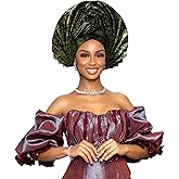 Nigerian Women's hat Folding African Headscarf hat,African headpiece Auto Gel Headwear,Suitable for Weddings