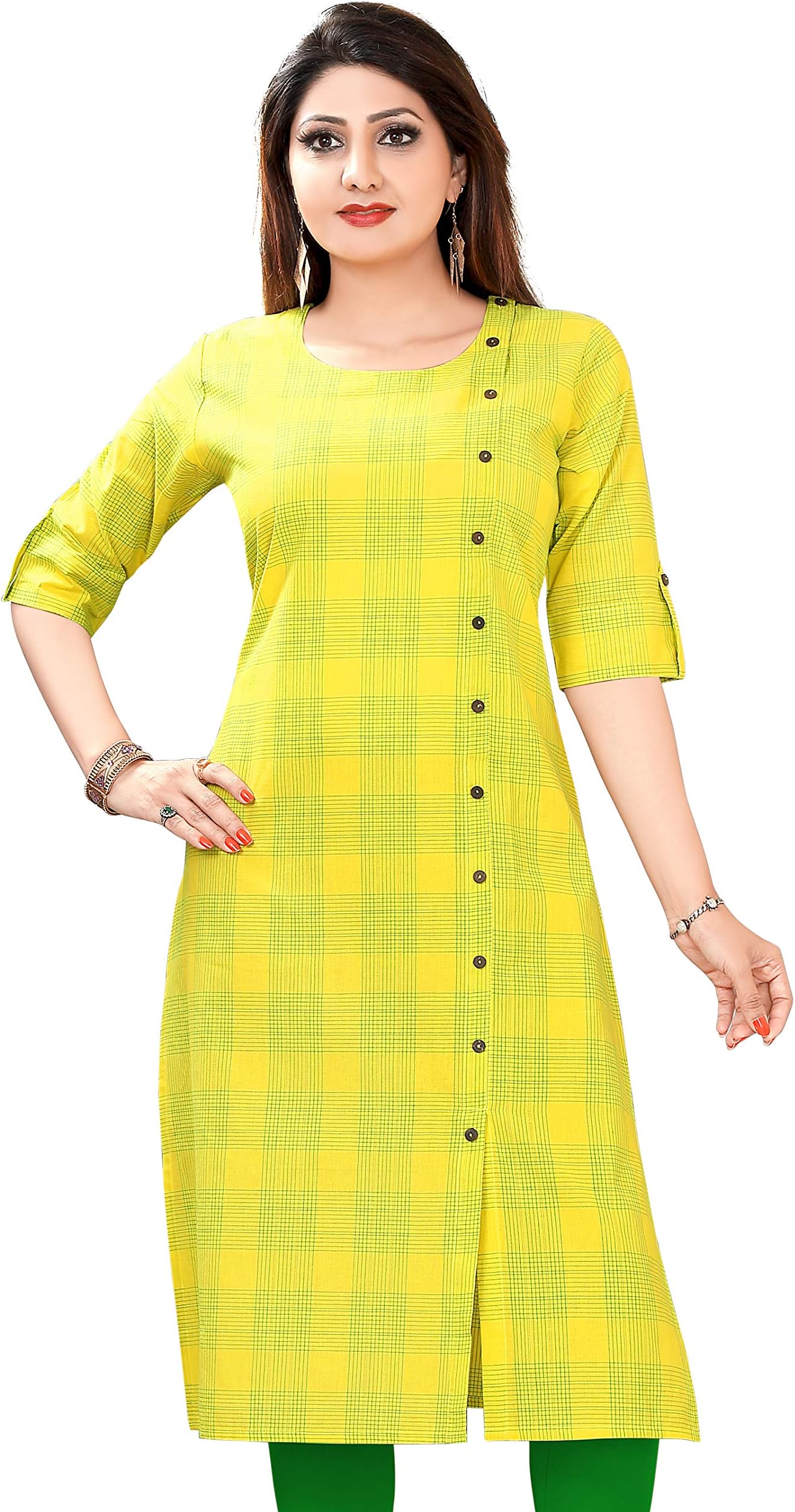 Meher Impex Cotton Printed Chekered Women's Kurti