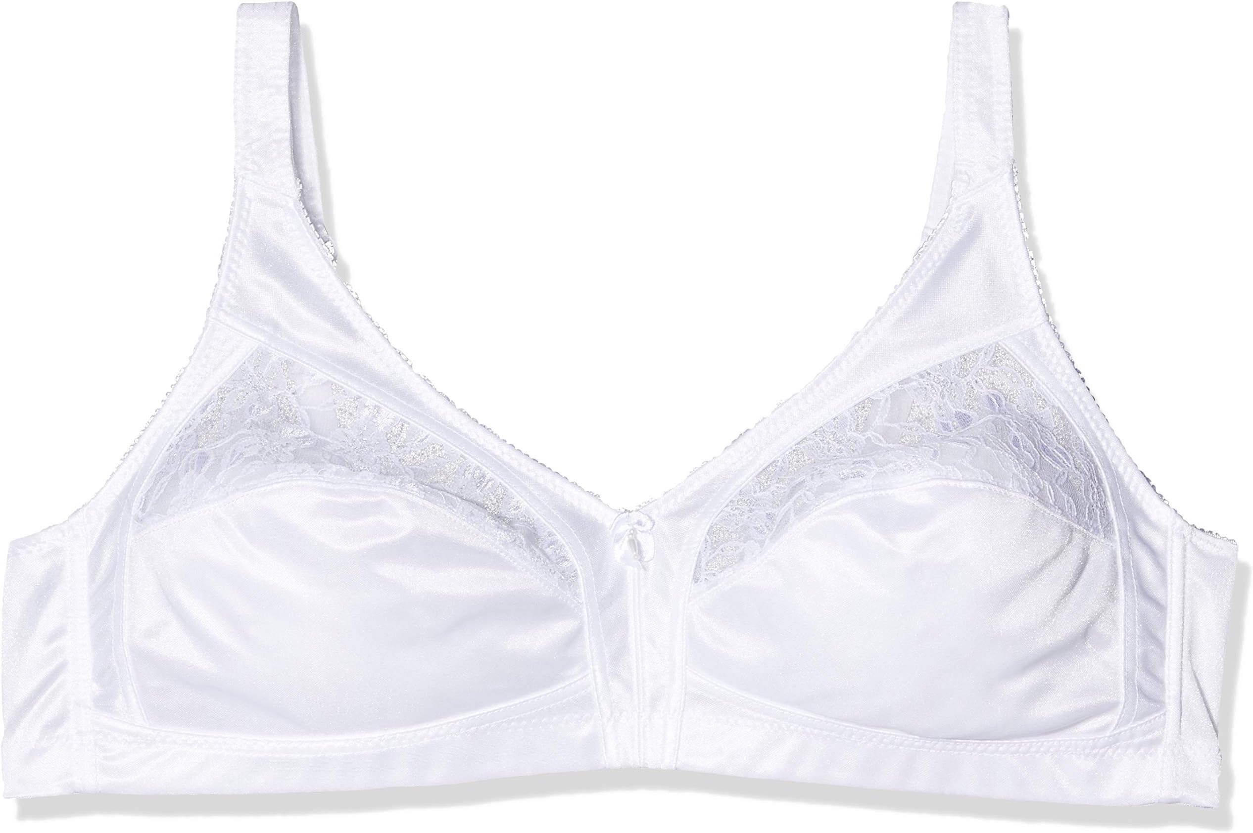 undercover lingerieLadies Non Wired Firm Control Soft Cup Lace Bra Underwear Black or White