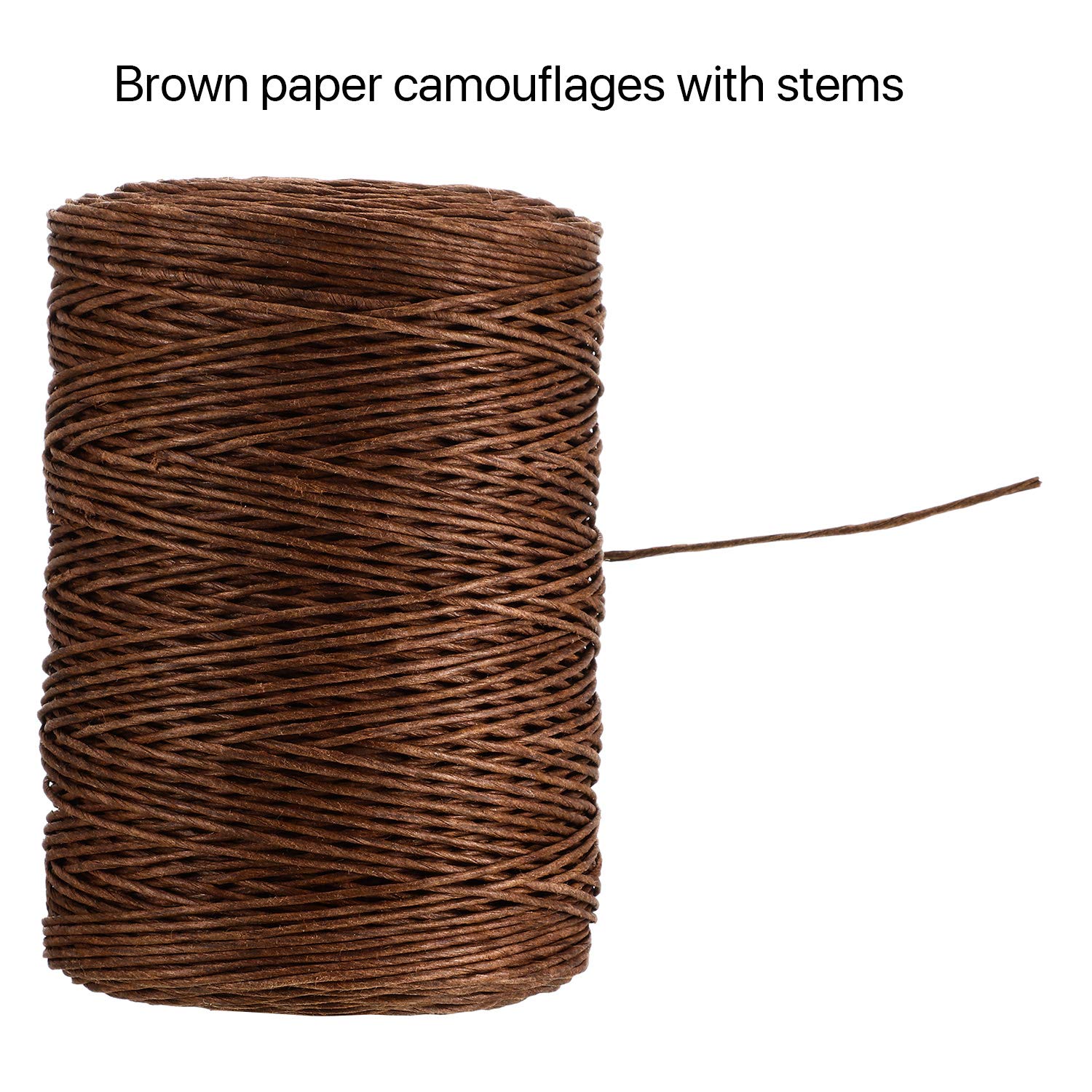 Syhood Floral Vine Bind Wire Rustic Wrapping Wire for Flower Bouquets(Brown)