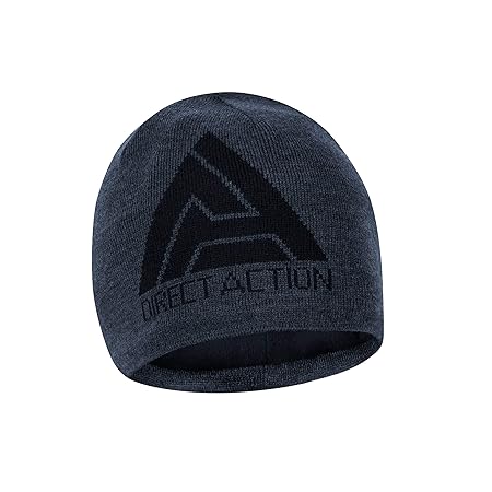 Direct Action Winter Beanie Mütze - Merinowolle - Shadow Grey