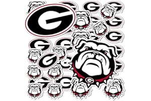 Desert Cactus University of Georgia Sticker Bulldogs UGA Dawgs Vinyl Decals Laptop Water Bottle Car Scrapbook Sheet T1 (Type 1-1)