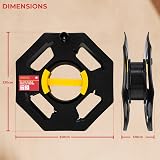 GADLANE Heavy Duty Cable Tidy Reel 25m Black Cable Winder Empty view 4