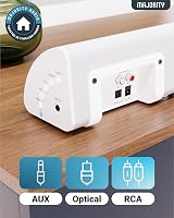 MAJORITY Snowdon Bluetooth Sound Bar 120W 2.1 Subwoofer Wall Mount RCA Optical view 5