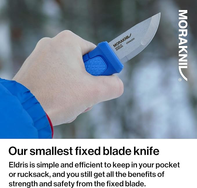Amazon モーラナイフ Morakniv エルドリス ネックナイフキット ブルー Lakobos スポーツ アウトドア