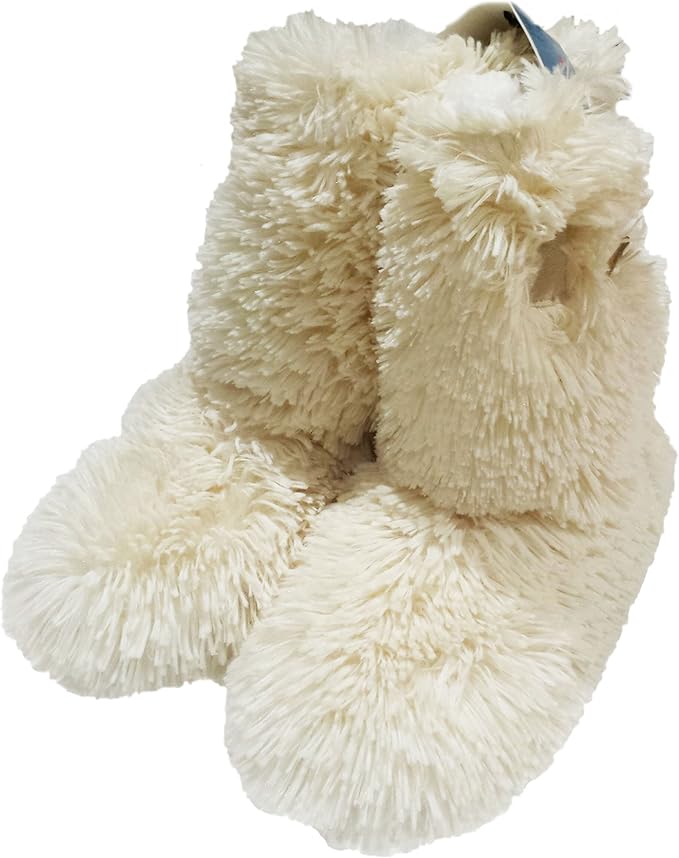 Jane and Bleecker Women's Faux Fur Slipper Boots, Natural, L, XL