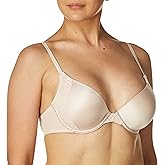 Maidenform Women's Underwire Bra, Natural Boost Demi Push-Up T-Shirt Bras for Women, Lace Trim, Convertible, Plunging