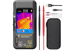 MAXRIENY BSIDE Thermal Imaging Camera Multimeter 320×320 Resolution with 20000 Words Tester 3.98'' TFT Touchscreen 25Hz Infrared Thermal Camera (-20-550℃) 15 Thermal Palettes True RMS Auto-Ranging Multimeter