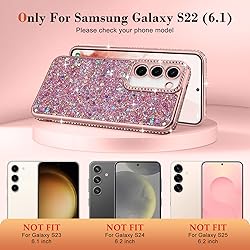 Lafunda for Samsung Galaxy S22 Case Glitter, Luxury