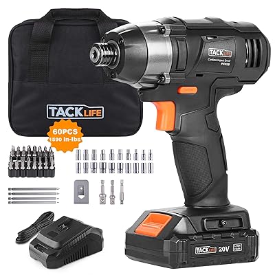 Rotary Tool Tacklife Impact Driver TACKLIFE 20V MAX Cordless