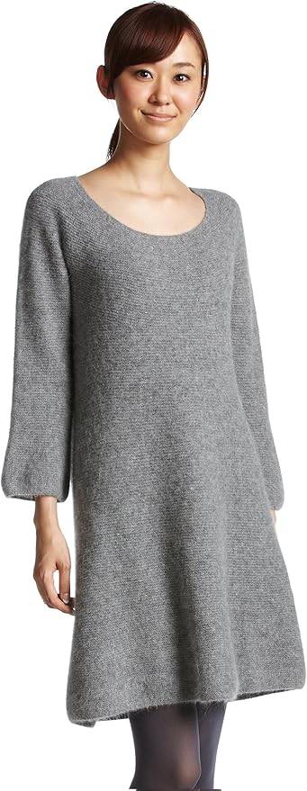 レイビームス Ray Beams Ray Beams ニットワンピース 15 Grey Onesize ワンピース チュニック 通販 Amazon