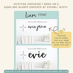 Custom Wood Name Sign for Nursery or Kids