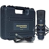 Marantz Professional MPM-2000U | Large Diaphragm Studio Quality USB Condenser Microphone For Podcasting & Recording, Includin