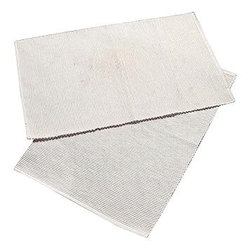 Homescapes TISCHSETS (2 Stk.), 100% PURE BAUMWOLLE, pflegeleicht, waschbar bei 60° C, weiß